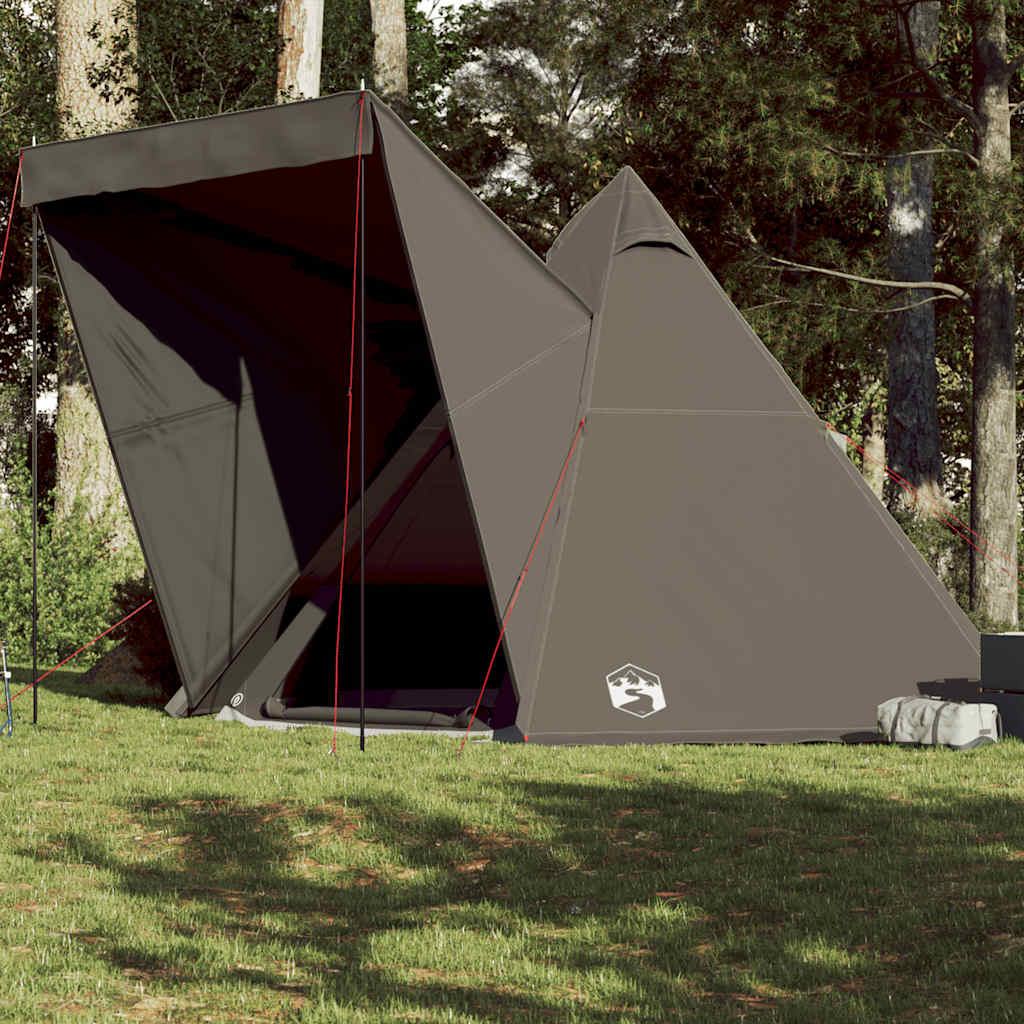 Vidaxl Tipi-Zelt 6-Personen wasserdicht braun