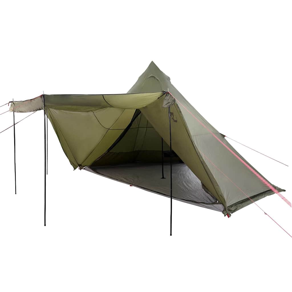 Vidaxl Tipi-Zelt 6-Personen wasserdicht olivgrün