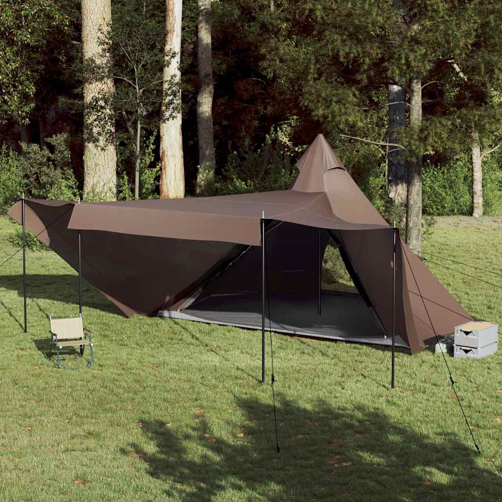 Vidaxl Tipi-Zelt 6-Personen wasserdicht braun