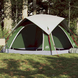 Vidaxl Tent à 4 personnes étanche verte