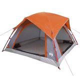 Tenda Vidaxl Grey e arancione impermeabili per 4 persone