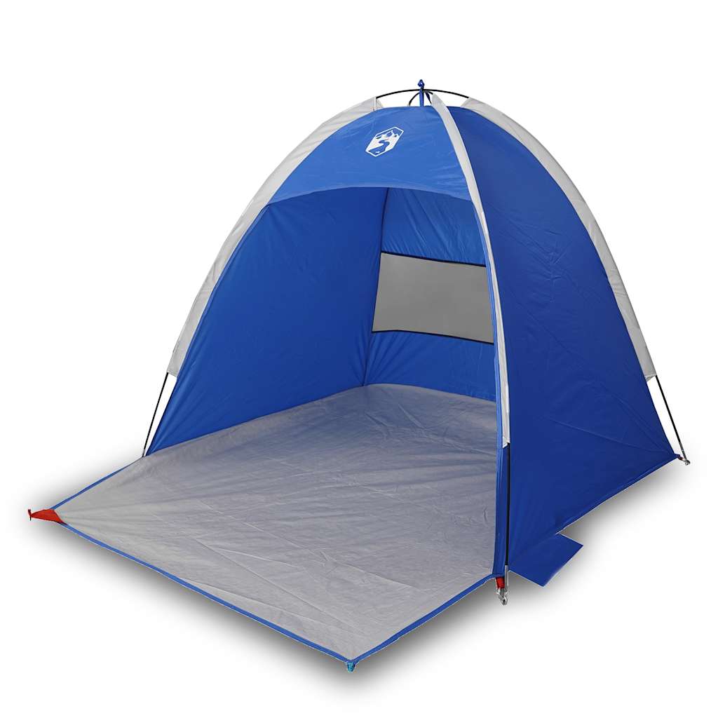 Vidaxl beach tent 3-person waterproof azure blue