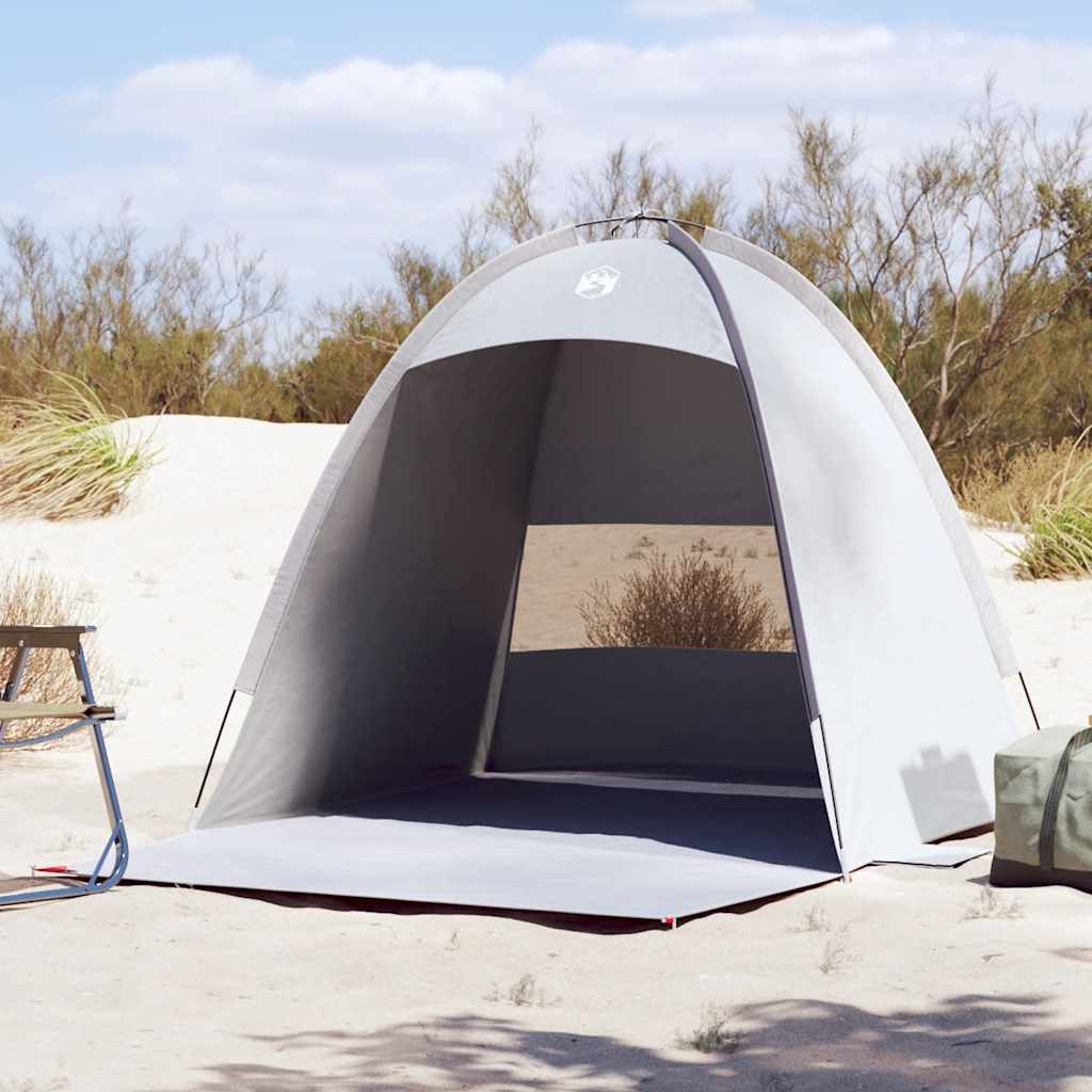 VidaXL Strandzelt 3-Personen wasserdicht grau