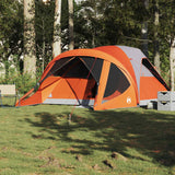 Vidaxl Tunnel tent 6-person waterproof gray and orange