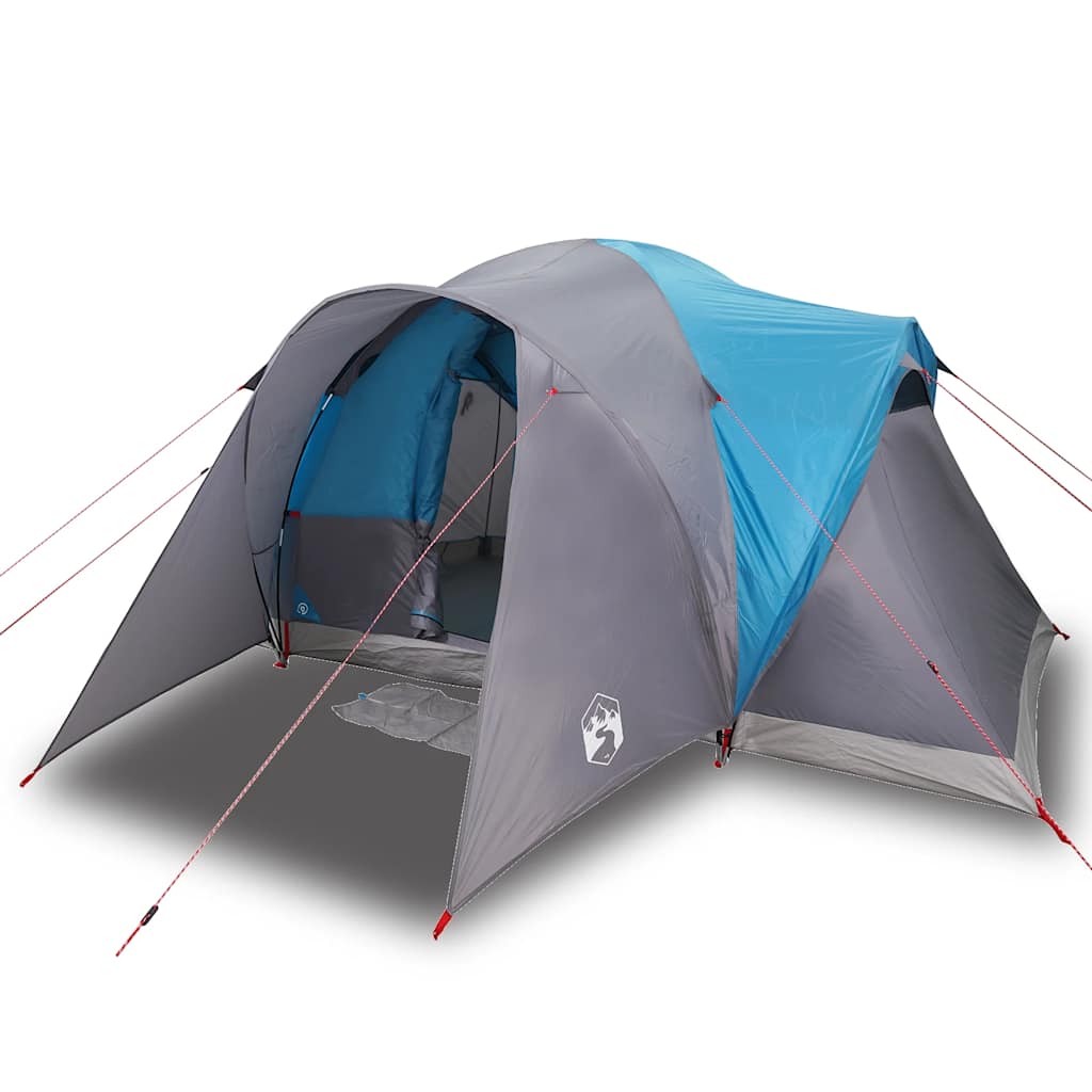 Vidaxl Dome Tent Blue impermeable de 6 personas