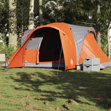 Vidaxl Dome tent 6-person waterproof gray and orange