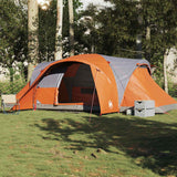 Vidaxl Dome tent 6-person waterproof gray and orange