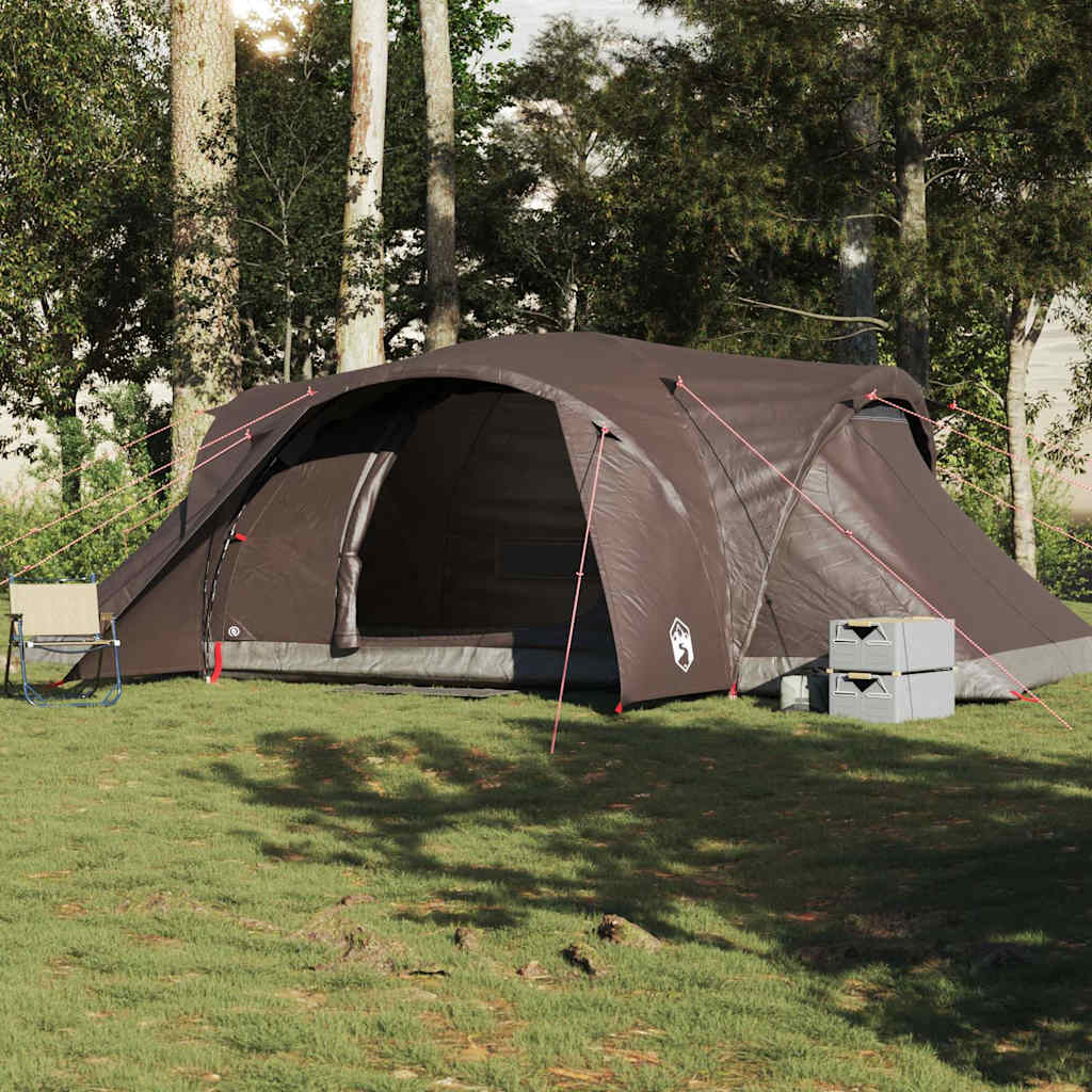 Vidaxl dome tente 6 personnes étanche marron imperméable