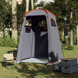 VidaXL shower tent waterproof gray and orange