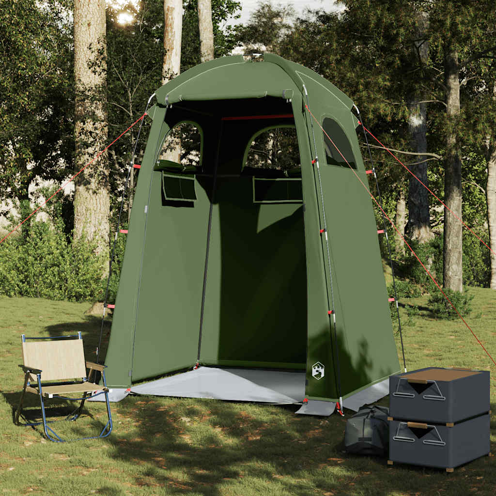 Vidaxl shower tent waterproof olive green