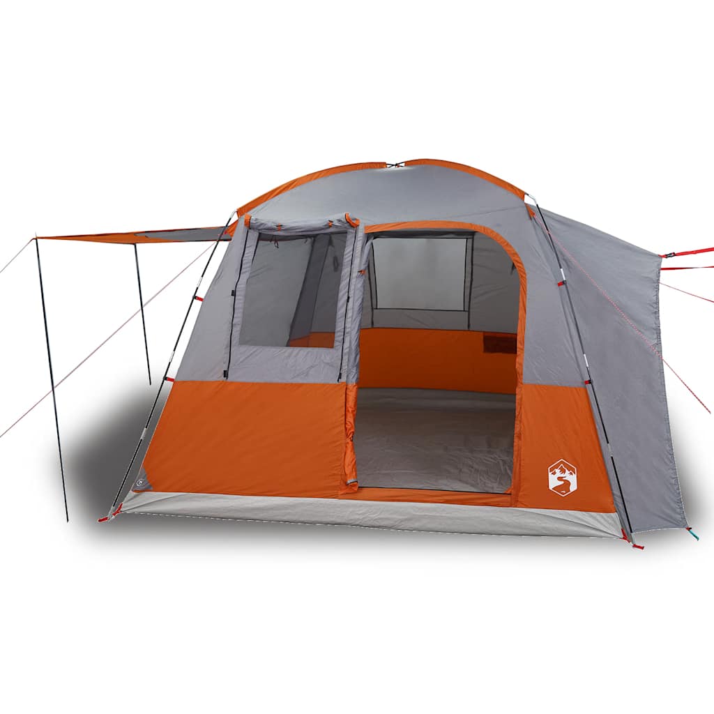 Vidaxl Autotent 4 personas impermeable y naranja