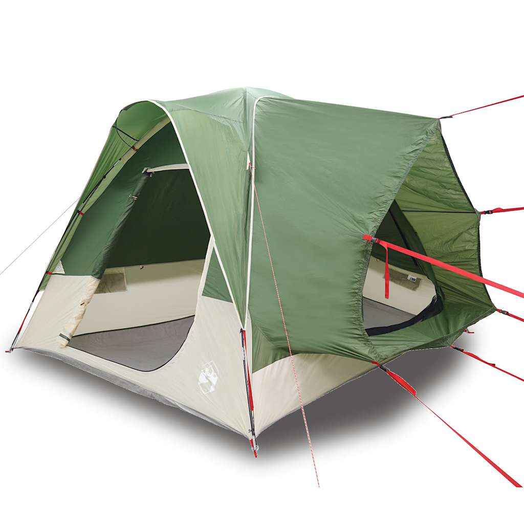 Vidaxl Autotent 4 persone impermeabile verde