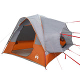 Vidaxl Autotent 4 personas impermeable y naranja