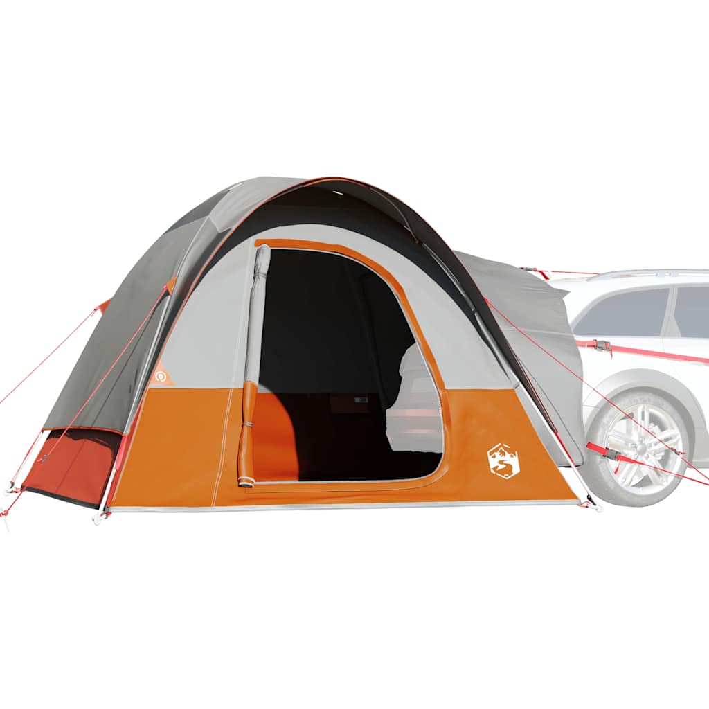 Vidaxl Autotent 4-Personen wasserdichtes Grau und Orange