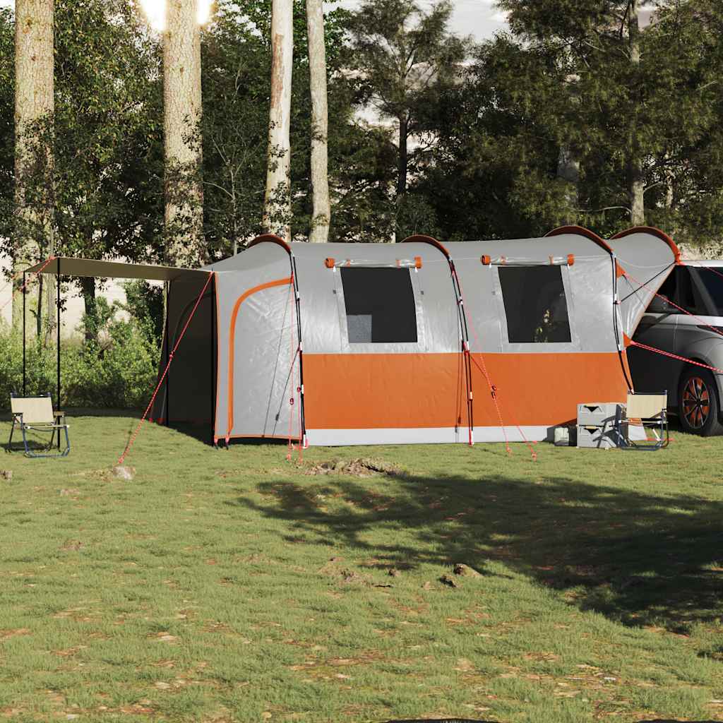 Vidaxl Autotent 4-Person Waterproof Grey and Orange