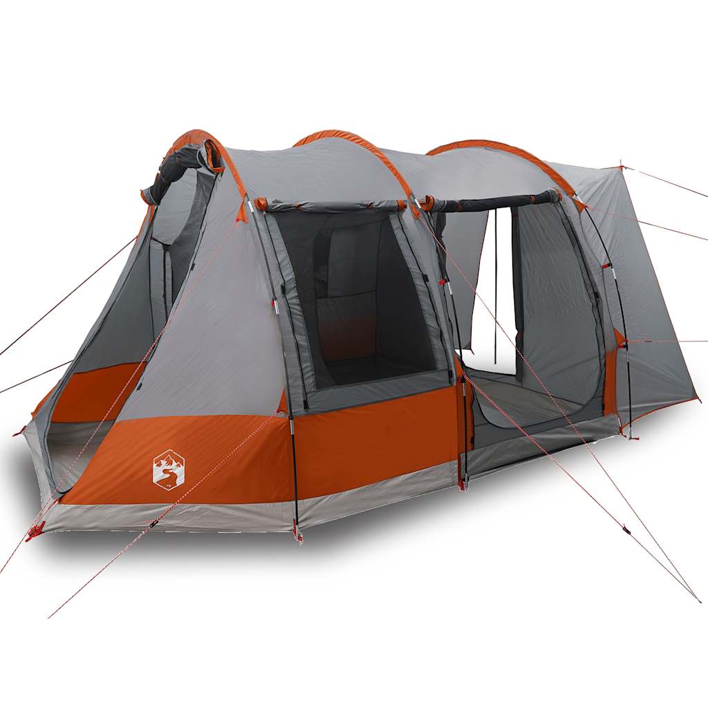 Vidaxl autotent a 2 personas impermeables grises y naranja