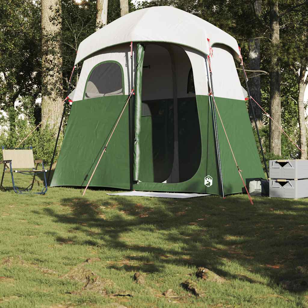 Vidaxl Shower Tenda per 2 persone impermeabile verde