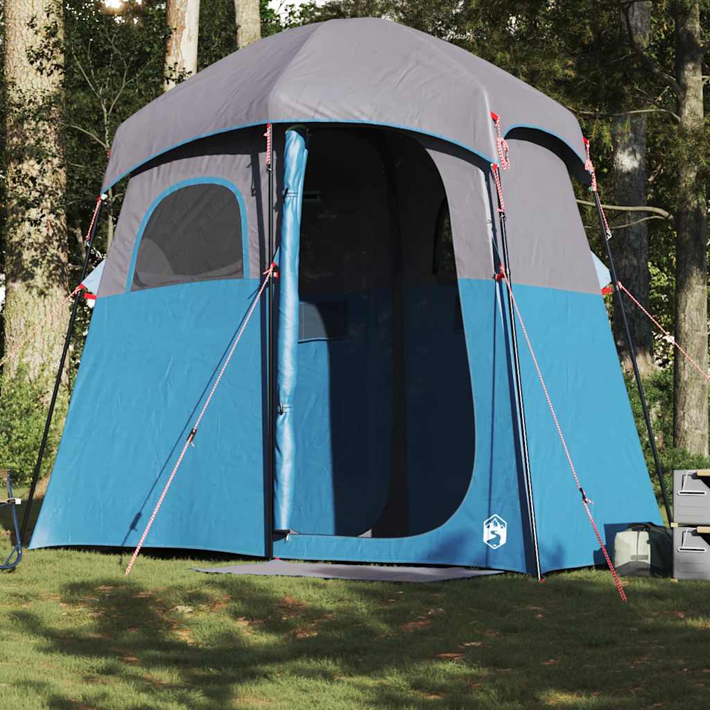 Vidaxl Shower Tent 2-osobowy wodoodporny niebieski