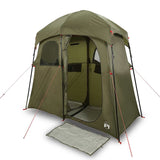 Vidaxl shower tent 2-person waterproof olive green