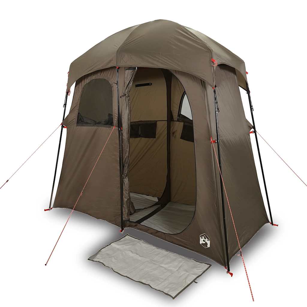 Vidaxl Dusch Tent 2-Persoun waasserdicht Brown