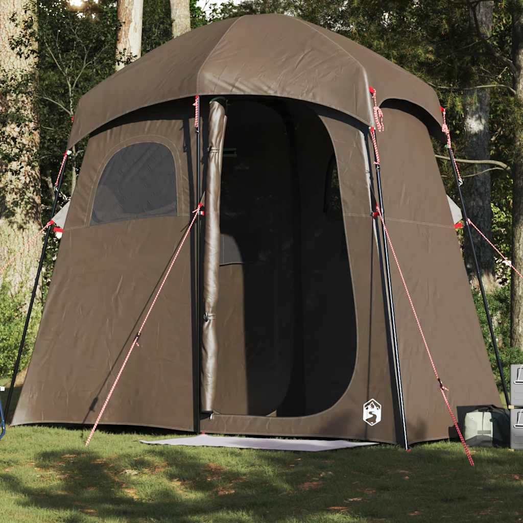 Vidaxl Shower Tent per 2 persone Impossibile marrone