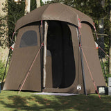 Vidaxl Dusch Tent 2-Persoun waasserdicht Brown