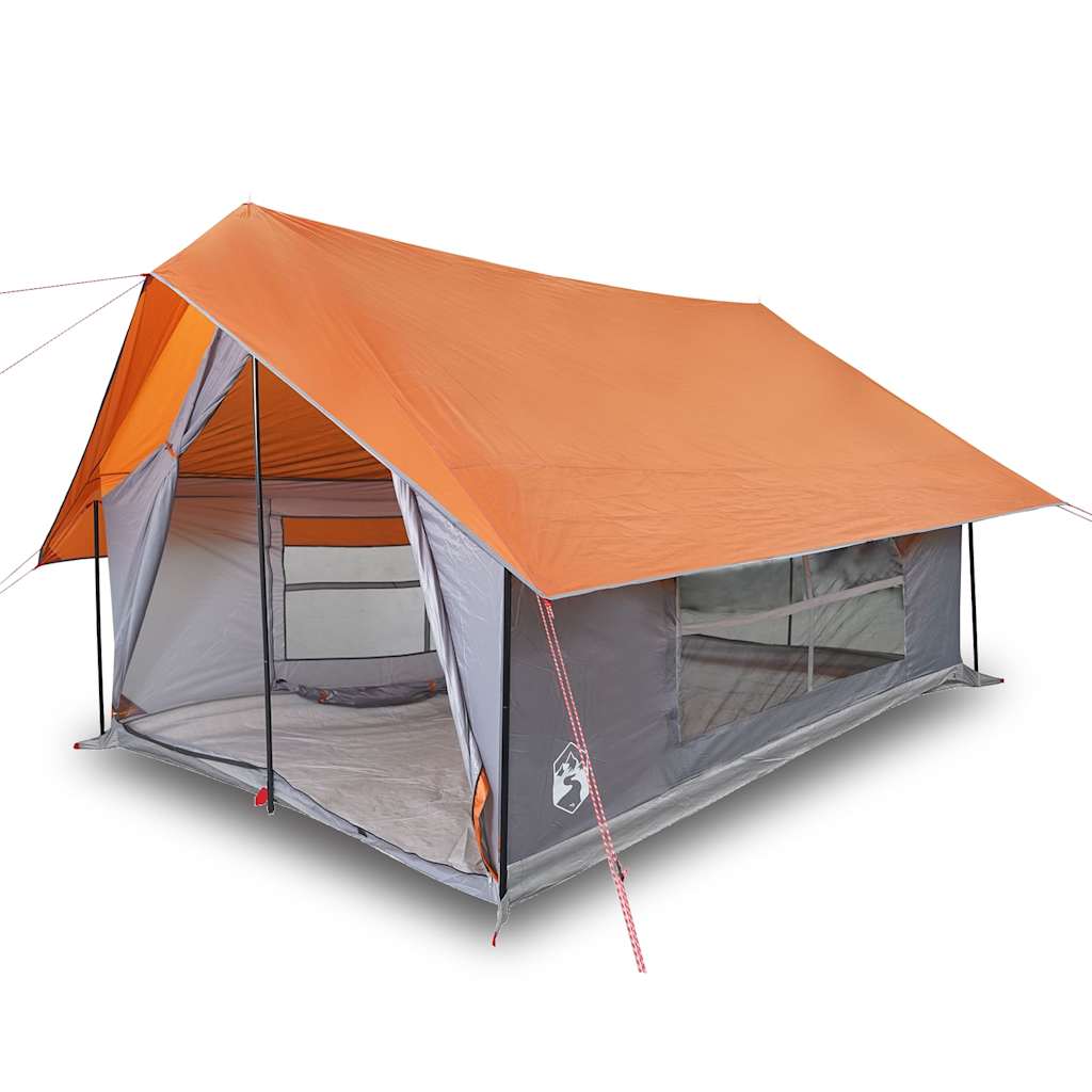 Vidaxl Tent 5-person waterproof gray and orange