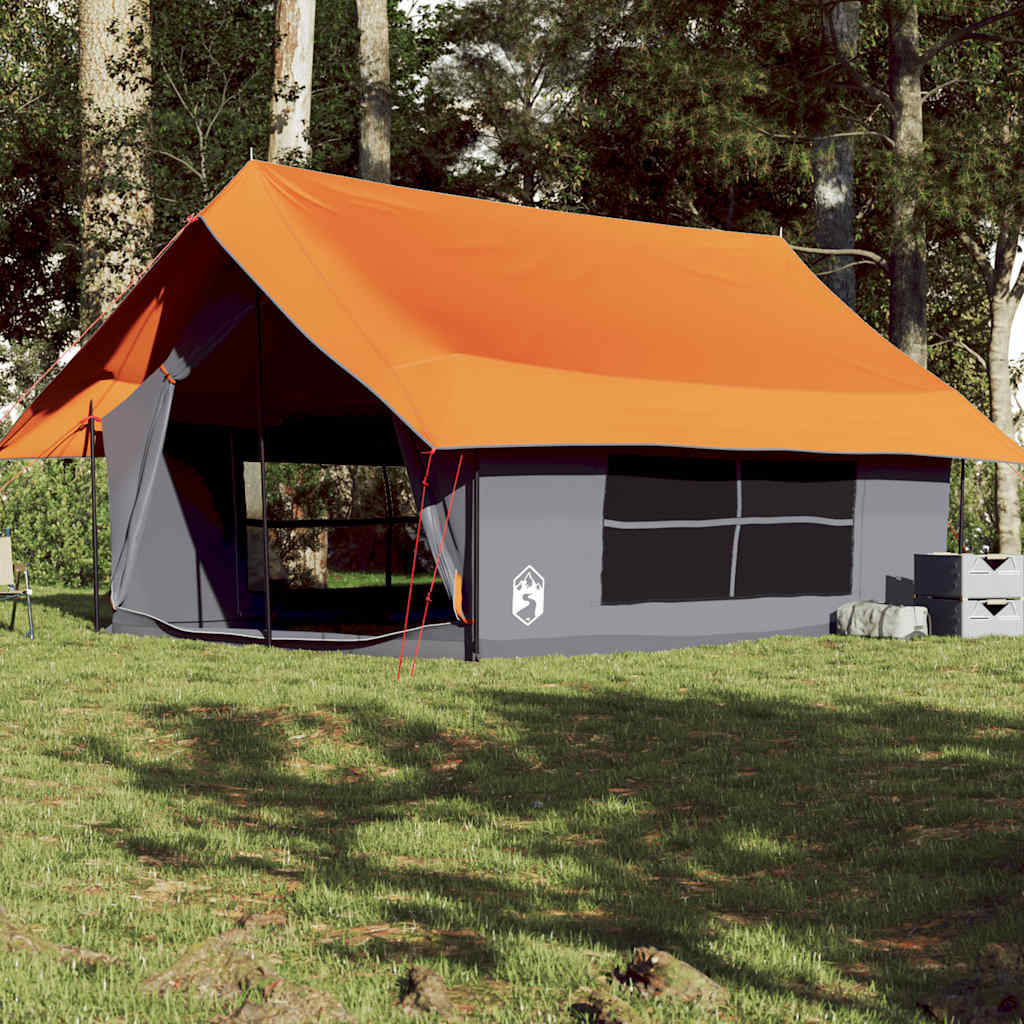 Vidaxl Tent 5-person waterproof gray and orange