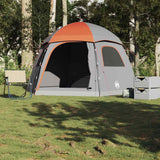 Vidaxx Familienzelt Iglu 6-Personen wasserdicht grau und orange