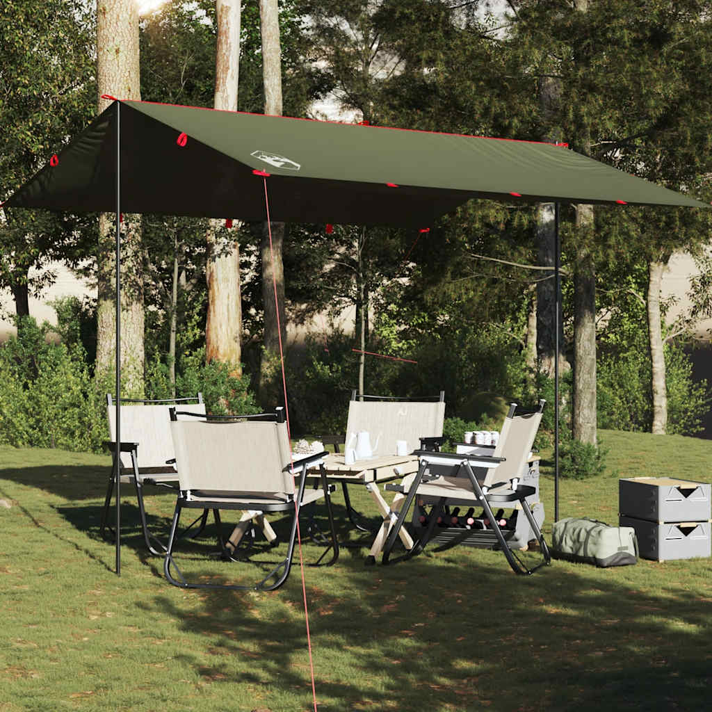 Vidaxl Camping Canopy Vandtæt 366x306 cm olivengrøn