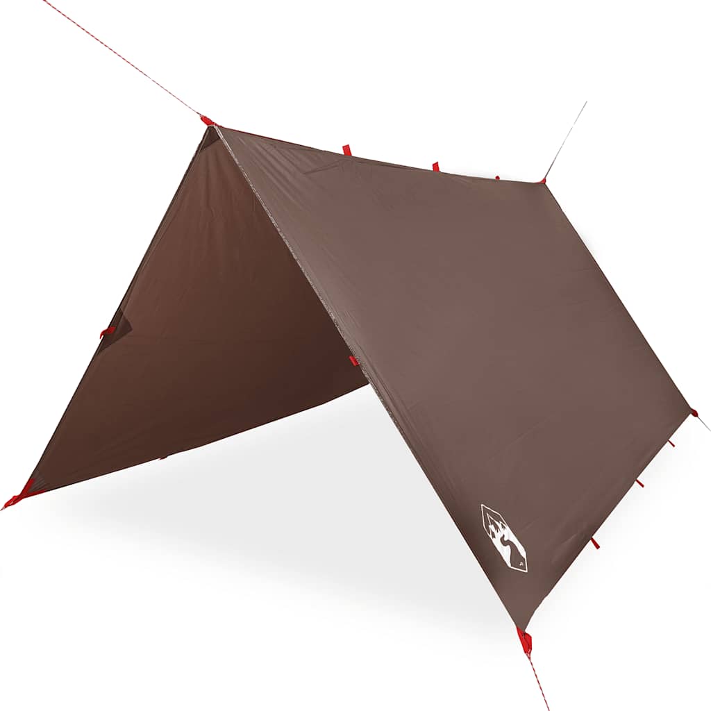 Vidaxl Camping Canopy Vandtæt 366x306 cm brun