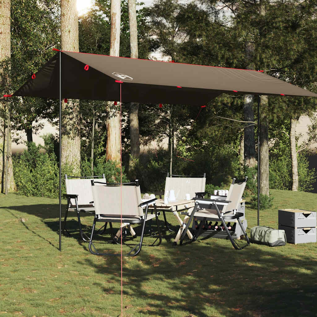 Vidaxl Camping Canopy Waterproof 406x306 cm Brown