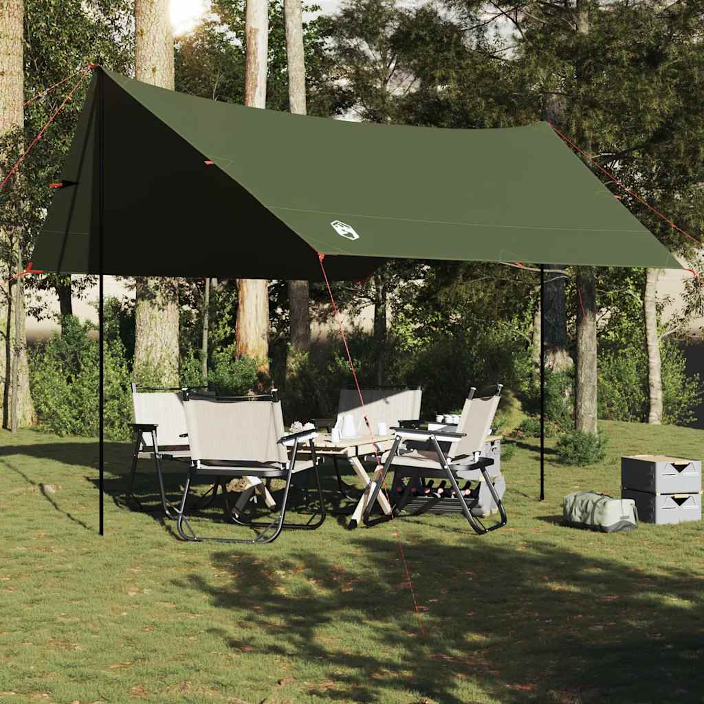 Vidaxl Camping Canopy étanche 438x376x212 cm vert olive