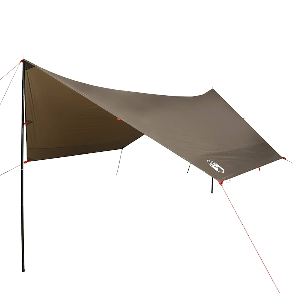 Vidaxl Camping Canopy Waterproof 438x376x212 cm de marrón