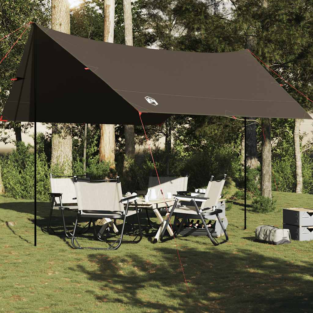 Vidaxl Camping canopy waterproof 438x376x212 cm Brown