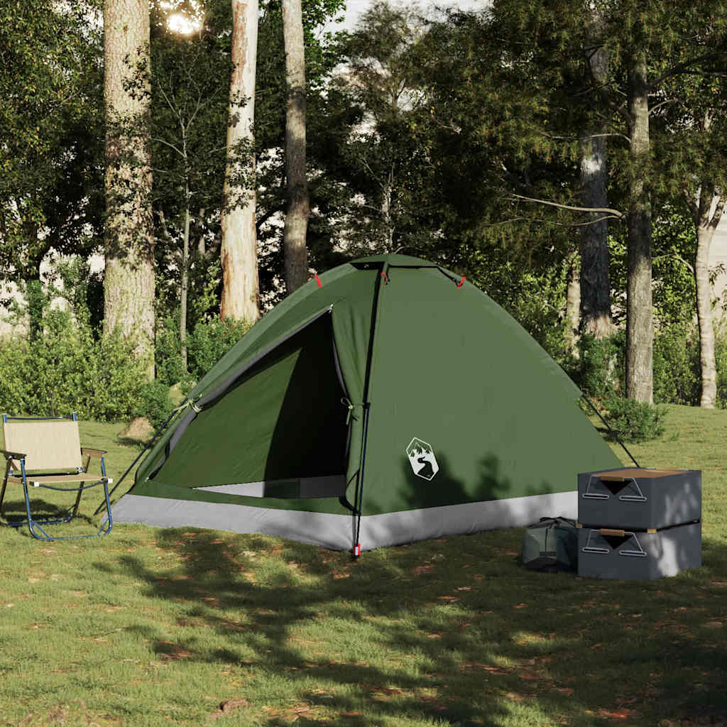 Vidaxl Dome tent 4-person waterproof olive green