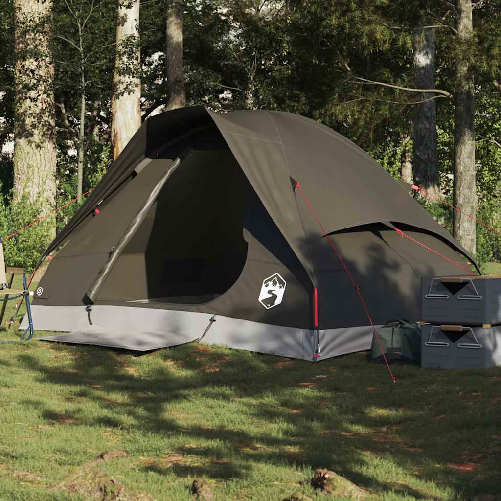 Vidaxl Dome Tent 2-osobowy wodoodporny brąz