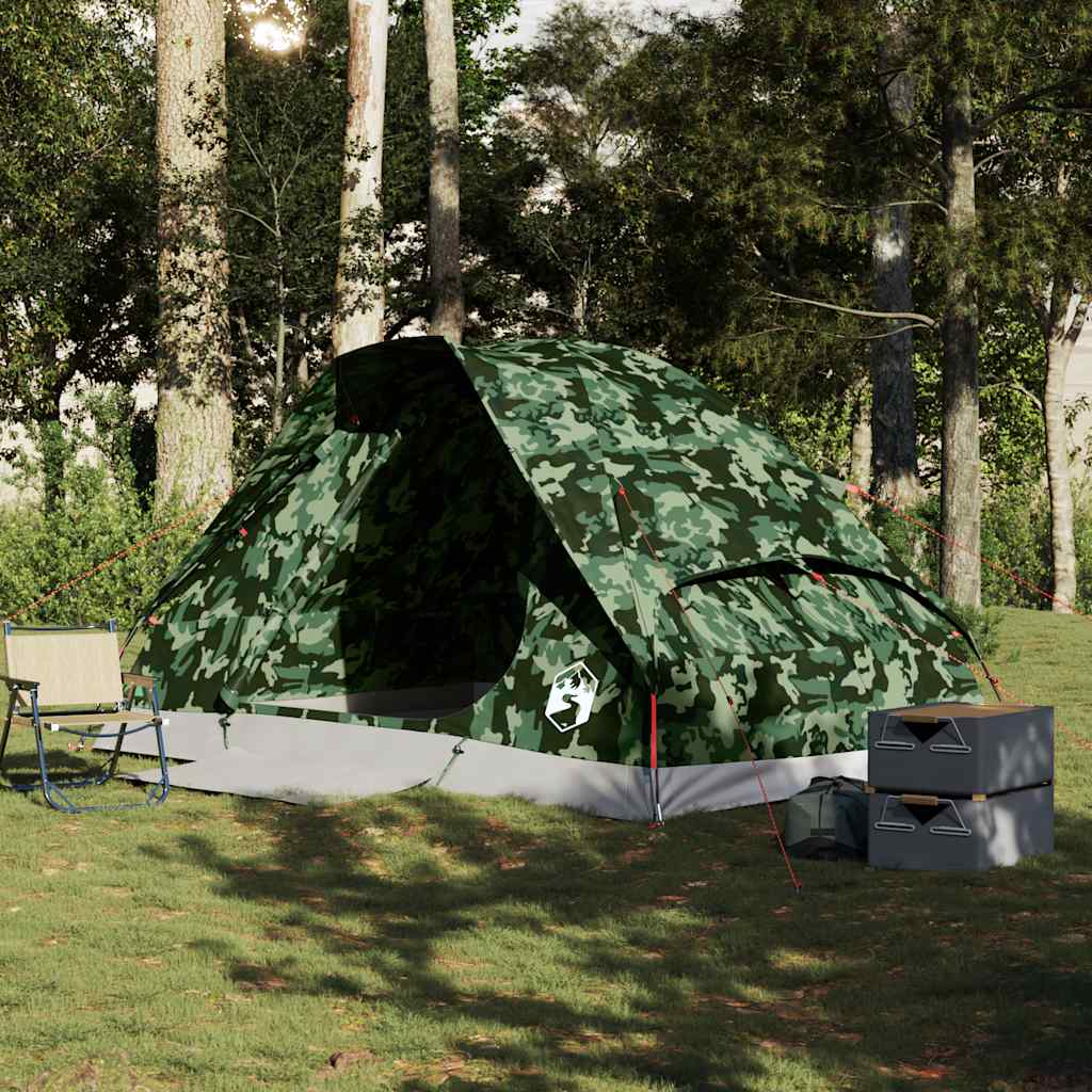 Vidaxl Dome Tent 4-osobowy wodoodporny kamuflaż