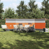 VidaXL Windschutzscheibe Camping wasserdicht 510x153 cm grau und orange