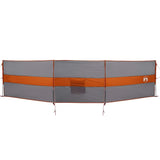 VidaXL Windschutzscheibe Camping wasserdicht 490x123 cm grau und orange