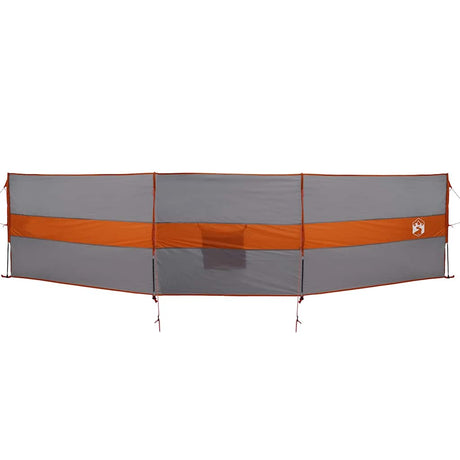 VidaXL Windschutzscheibe Camping wasserdicht 490x123 cm grau und orange