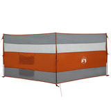 VidaXL Windschutzscheibe Camping wasserdicht 340x130 cm grau und orange
