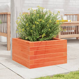 Vidaxx Pflanzgefäß 40x40x23 cm massives Kiefernholz, braun gewaschen