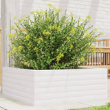 Vidaxx Pflanzgefäß 60x60x23 cm massives Kiefernholz weiß