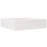 Vidaxx Pflanzgefäß 90x90x23 cm massives Kiefernholz weiß