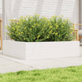 Vidaxx Pflanzgefäß 90x90x23 cm massives Kiefernholz weiß