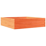 Vidaxx Pflanzgefäß 90x90x23 cm massives Kiefernholz, braun gewaschen