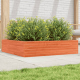 Vidaxx Pflanzgefäß 100x100x23 cm massives Kiefernholz, braun gewaschen