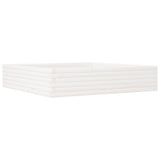Vidaxx Pflanzgefäß 110x110x23 cm massives Kiefernholz weiß