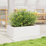 Vidaxx Pflanzgefäß 70x40x23 cm massives Kiefernholz weiß